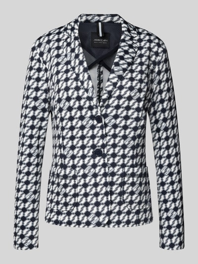 Marc Cain Slim Fit Blazer mit Reverskragen Marine 2