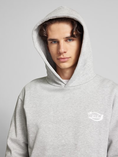 REVIEW Hoodie met capuchon Lichtgrijs gemêleerd - 3