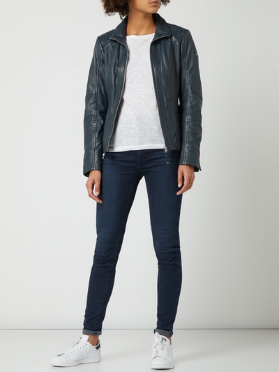 Cabrini Lederjacke im Biker-Look  Marine 1