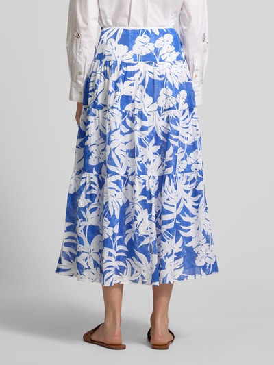 Lauren Ralph Lauren Midirock im Stufen-Look Modell 'PAULDINA' Hellblau 5
