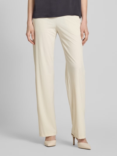 Raffaello Rossi Straight Fit Stoffhose mit Strukturmuster Modell 'CANDICE' Ecru 4