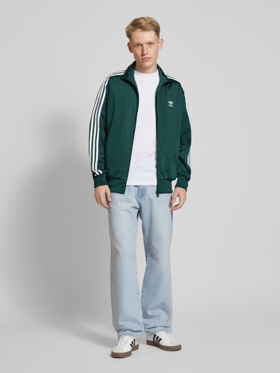 adidas Originals Sweatjacke mit Label-Stitching Dunkelgruen 1