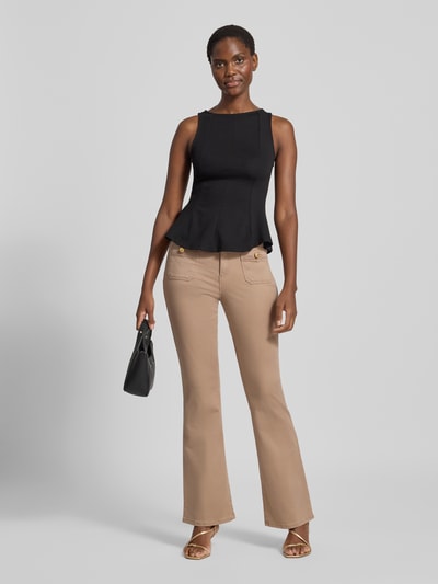 Brax Flared cut jeans met lyocellmix, model 'STYLE.SHAKIRA' Taupe - 1