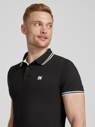 s.Oliver RED LABEL Poloshirt mit Label-Print Black 3