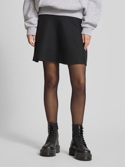 Only Regular fit minirok met elastische band, model 'AMA LIFE' Zwart - 4