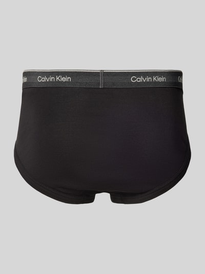 Calvin Klein Underwear Slip mit Label-Bund im 3er-Pack Black 3