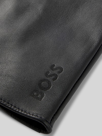 BOSS Rękawiczki ze skóry jagnięcej naturalnej Czarny 3