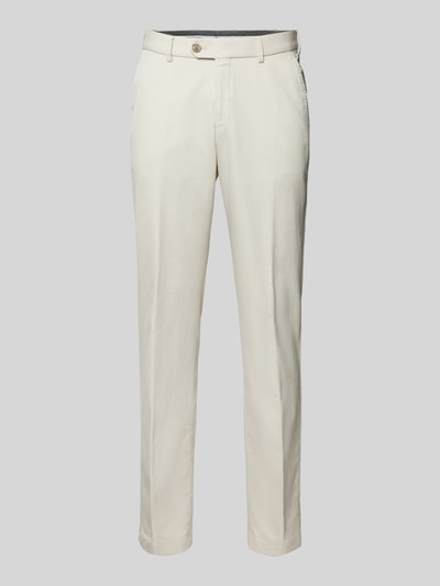 Hiltl Slim fit broek met persplooien, model 'Porter' Kit - 2