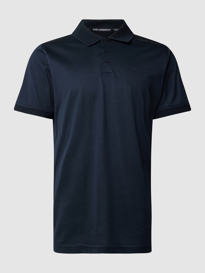 Karl Lagerfeld Poloshirt met labeldetail Marineblauw - 1