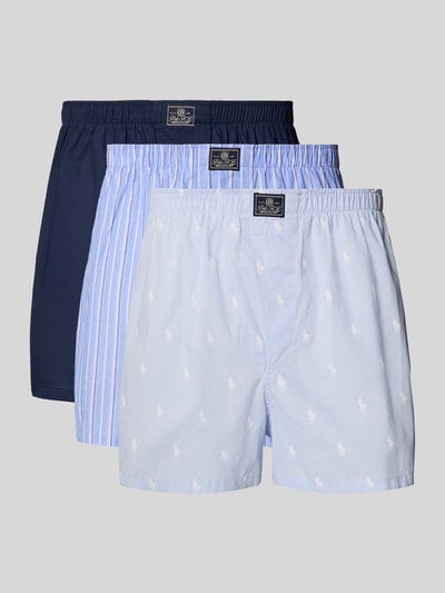 Polo Ralph Lauren Underwear Boxershort met elastische band in een set van 3 stuks Blauw - 1