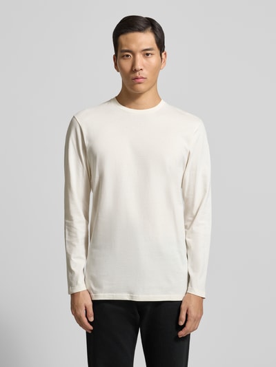 RAGMAN Shirt met lange mouwen en geribde ronde hals Offwhite - 4