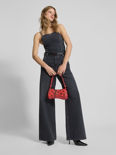 Diesel Shoulder Bag mit Label-Applikation Rot 1