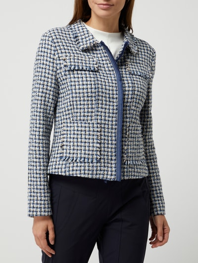 Gerry Weber Blazer van bouclé Bleu - 4