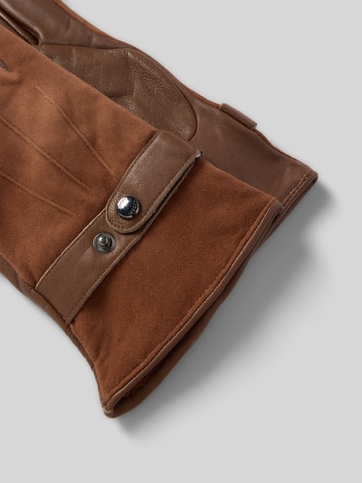 JOOP! COLLECTION Handschoenen van schapenleer met trensje Cognac - 2