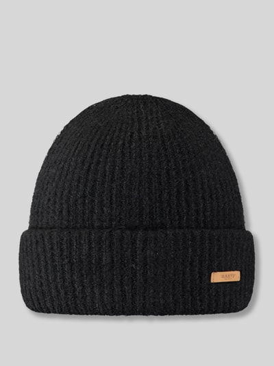 Barts Czapka beanie z naszywką z logo model 'Witzia' Czarny 1