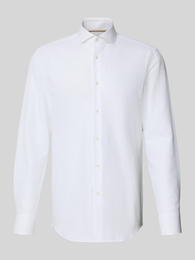 BOSS Slim fit zakelijk overhemd van premium materiaal, model 'HANK' Wit - 2