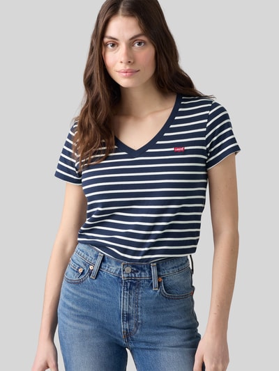 Levi's® Regular Fit T-Shirt aus reiner Baumwolle Dunkelblau 1