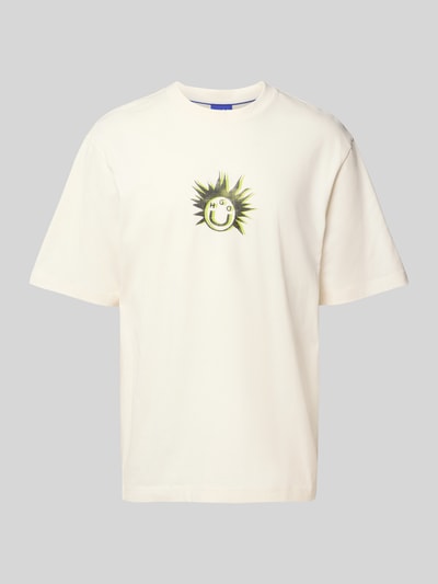 Hugo Blue Regular Fit T-Shirt aus reiner Baumwolle Weiss 2