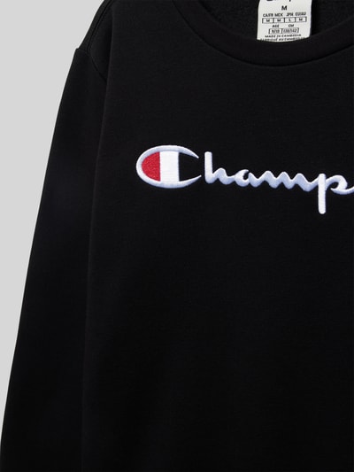 CHAMPION Sweatshirt mit Label-Stitching Black 2