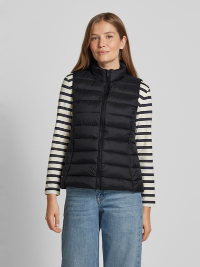 Jake*s Casual Bodywarmer met opstaande kraag Zwart - 4