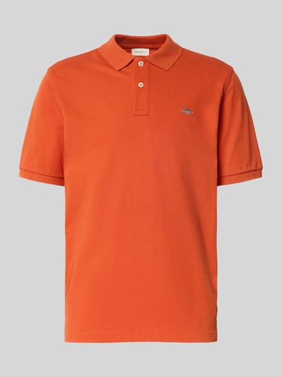 Gant Poloshirt met labelstitching Oranje - 2