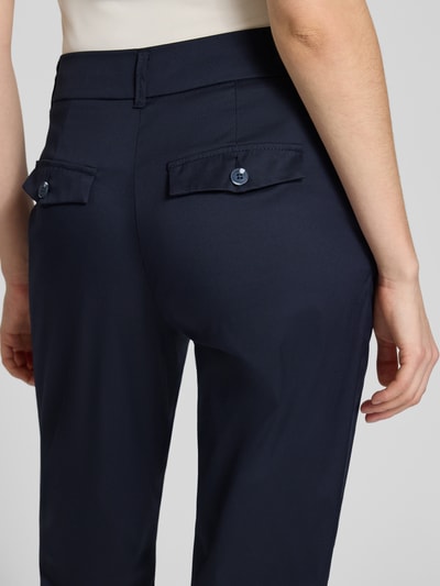 Christian Berg Woman Slim Fit Stoffhose in verkürzter Passform Dunkelblau 3