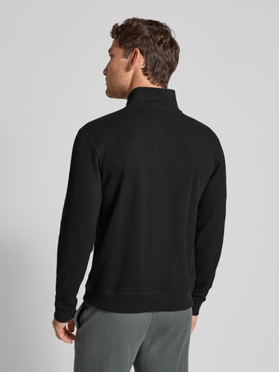 BOSS Regular fit sweatshirt van katoenmix Zwart - 5