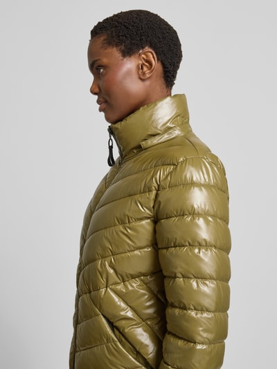 Christian Berg Woman Selection Płaszcz pikowany z kapturem Oliwkowy 3