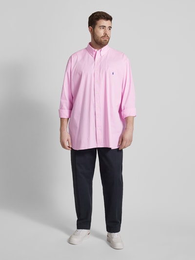 Polo Ralph Lauren Big & Tall PLUS SIZE vrijetijdsoverhemd met streepmotief Roze - 1