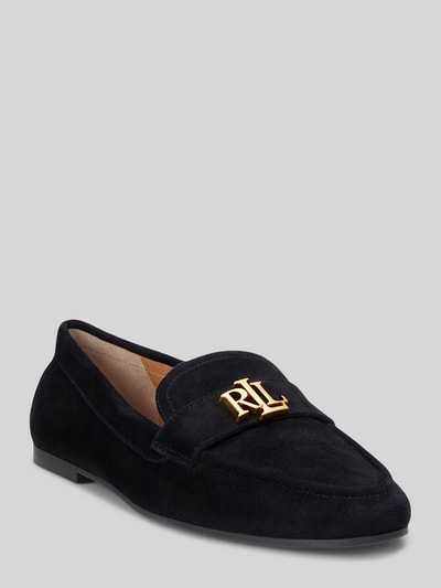 Lauren Ralph Lauren Loafers van suède van echt leer Zwart - 1