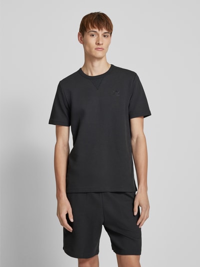 adidas Originals T-shirt met labelstitching Zwart - 4