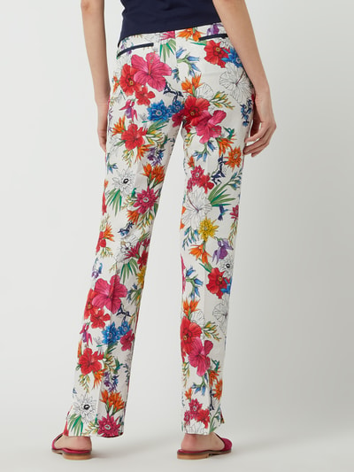 Gant Linnen broek met bloemenmotief  Felroze - 5