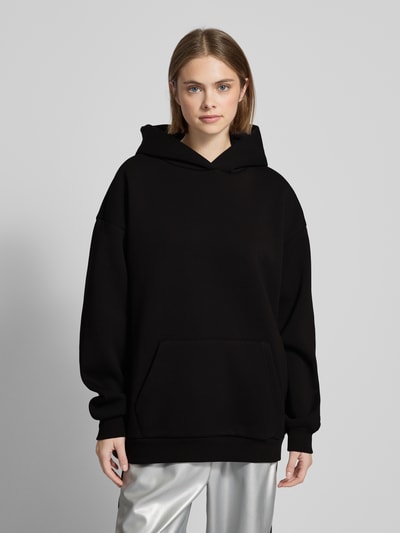 Karo Kauer Hoodie mit überschnittenen Schultern Black 4