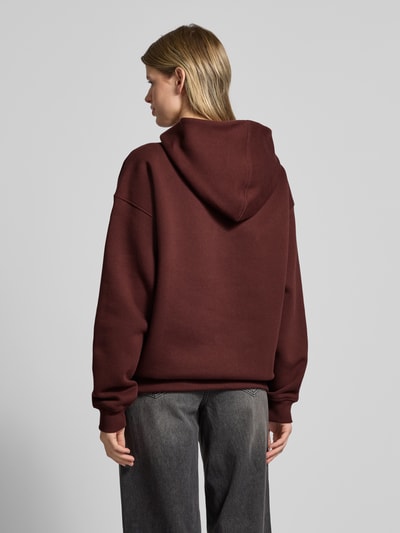 LeGer by Lena Gercke Hoodie mit Label-Stitching Modell 'Abby' Bordeaux 5