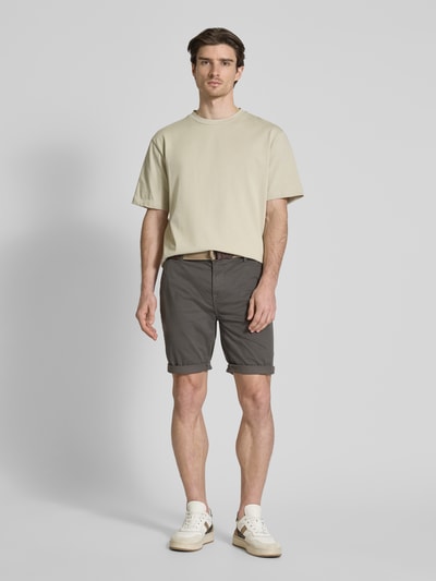 Lerros Bermudas mit Gürtel und Gesäßtaschen Oliv 1