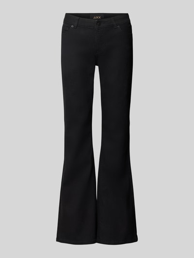 Produktfoto, Flared Jeans im 5-Pocket-Design Modell 'TEXAS' von JJXX in Schwarz, elastischer Baumwoll-Mix, Low Waist, glatte Textur