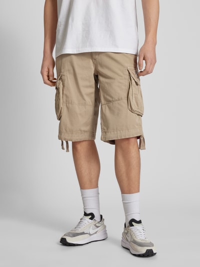 Alpha Industries Szorty cargo o kroju regular fit z tunelami model ‘JET SHORT’ Piaskowy 4