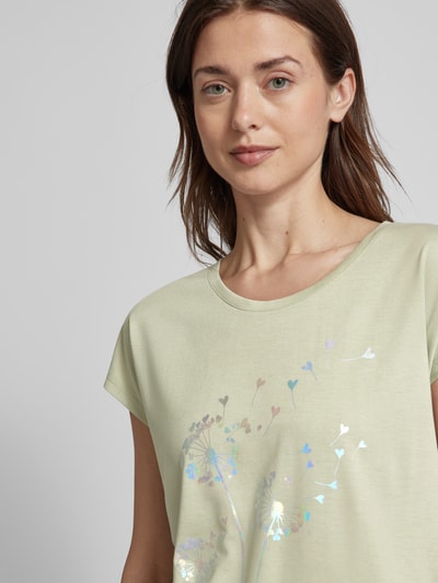 Montego T-Shirt mit floralem Print Schilf 3