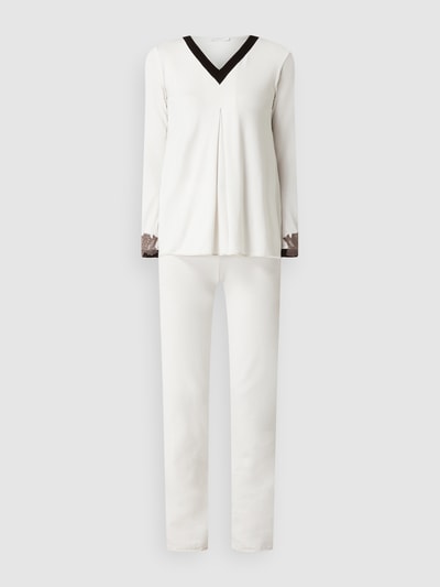 Chiara Fiorini Pyjama mit Stretch-Anteil Offwhite 2