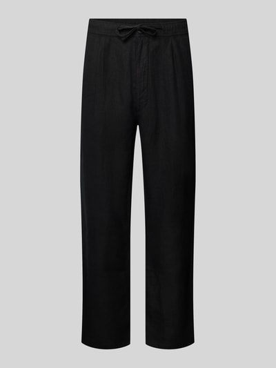 Knowledge Cotton Apparel Loose Fit Hose mit Tunnelzug Black 2