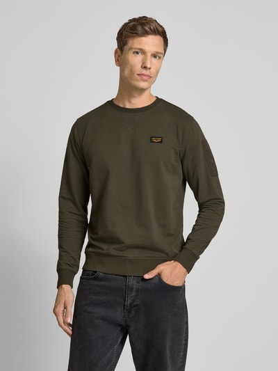 PME Legend Sweatshirt mit Label-Detail Oliv 4