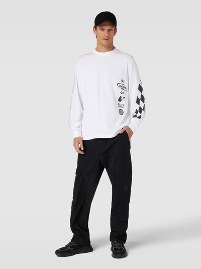 HUGO Sweatshirt mit Motiv-Print Modell 'Dasino' Weiss 1