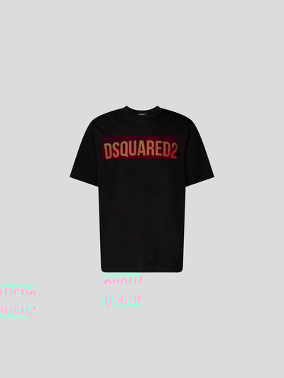 Dsquared2 T-Shirt mit Label-Print Schwarz 2