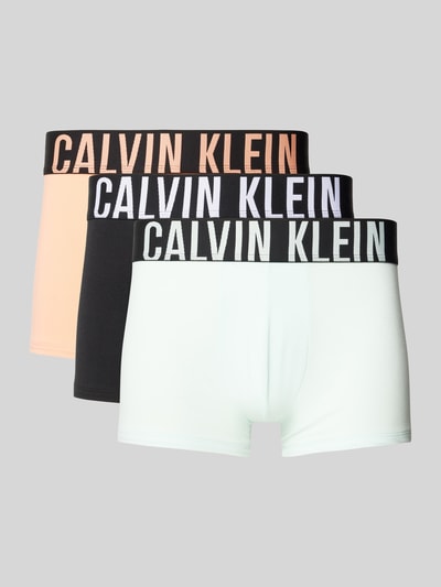 Calvin Klein Underwear Obcisłe bokserki z elastycznym paskiem z logo w zestawie 3 szt. Morelowy 1