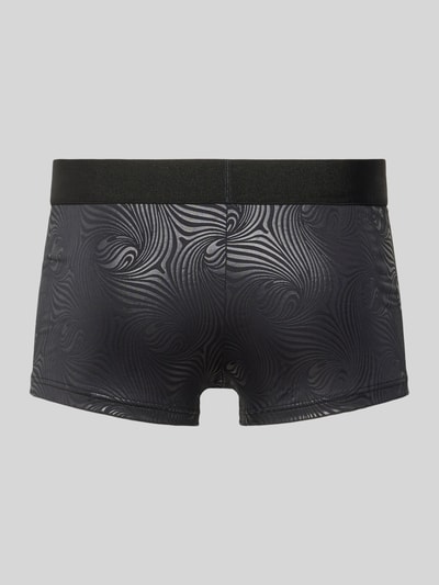 HOM Trunks mit Allover-Muster Modell 'OSLO' Black 3