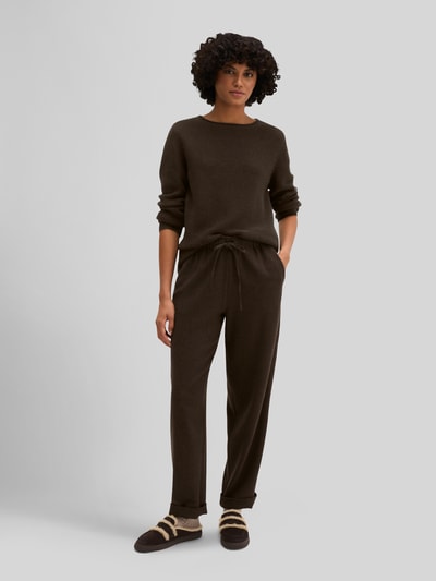 Marc O'Polo Regular Fit Pullover aus reiner Baumwolle Dunkelbraun 1