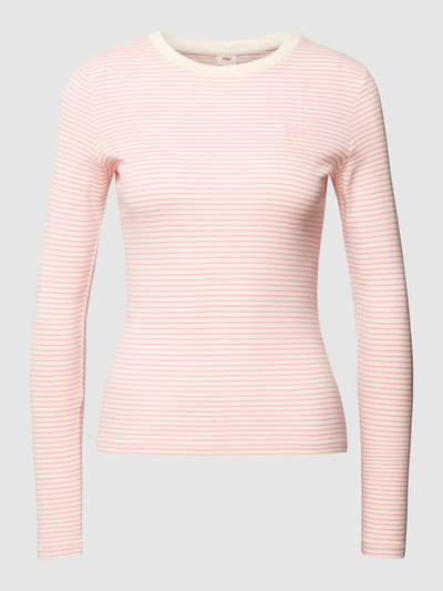 Levi's® Longsleeve mit Streifenmuster Modell 'BABY' Rosa 2