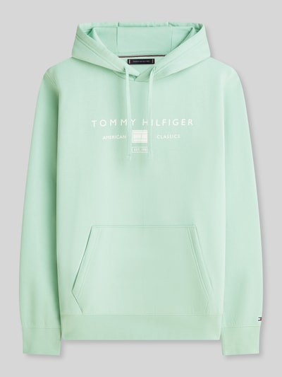Tommy Hilfiger Regular Fit Hoodie mit Logo-Print Mint 2