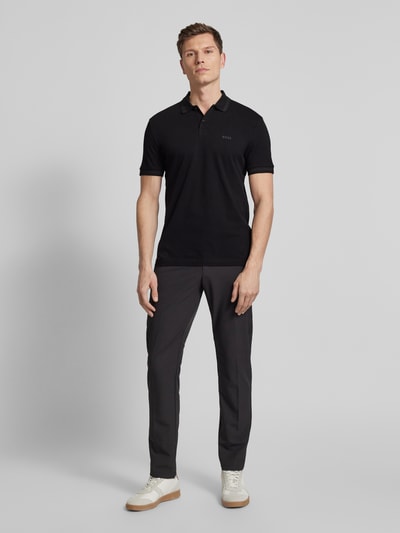 BOSS Green Poloshirt mit Label-Detail Black 1