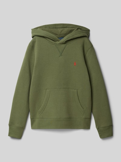 Polo Ralph Lauren Teens Hoodie met logostitching Groen - 1